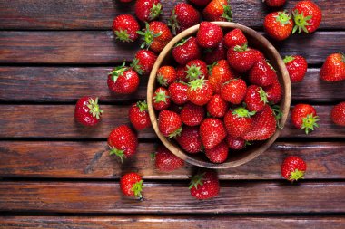 Çilek. Üstten Görünüm, kopya alanı