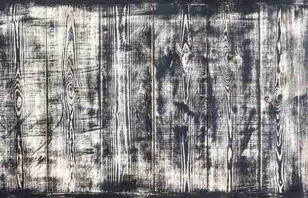 Чорно-білий дерев'яний фон, подряпана текстура деревини — стокове фото