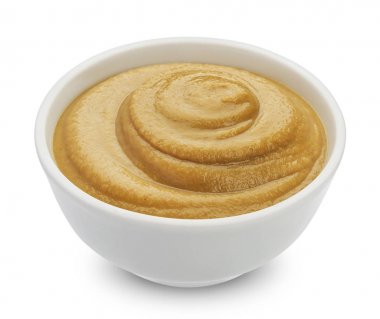 Beyaz arka plan üzerinde izole hardal