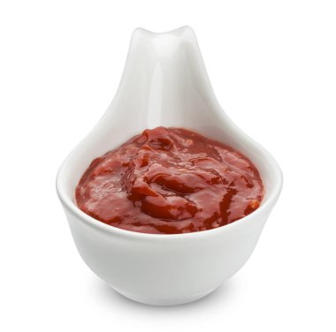 beyaz zemin üzerine ketçap