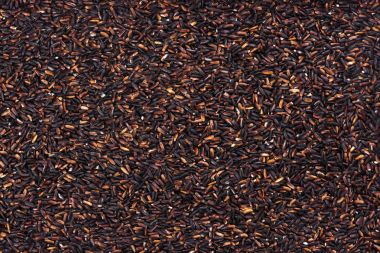 siyah pirinç arka plan veya doku