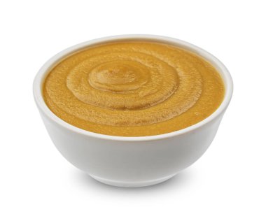 Beyaz arka plan üzerinde izole hardal