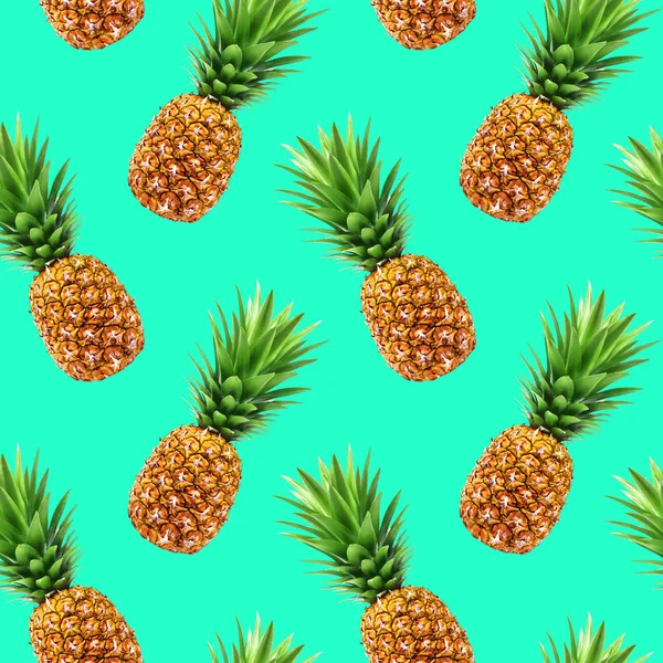 Wzór bez szwu ananasowego — Zdjęcie stockowe