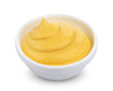 Beyaz arka plan üzerinde izole mayonez