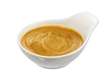 Beyaz arka plan üzerinde izole hardal