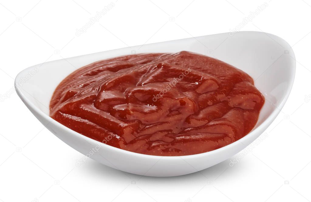 Ketchup isolated on white background
