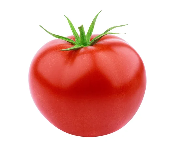 Une tomate entière isolée sur fond blanc — Photo