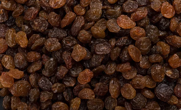 Raisins texture or background, top view close-up — Stock Photo, Image
