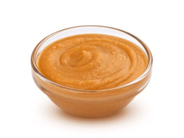 Beyaz arka plan üzerinde izole Pembe Kokteyl sos