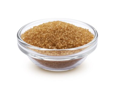 Beyaz arka plan üzerinde izole kase hindistancevizi çip