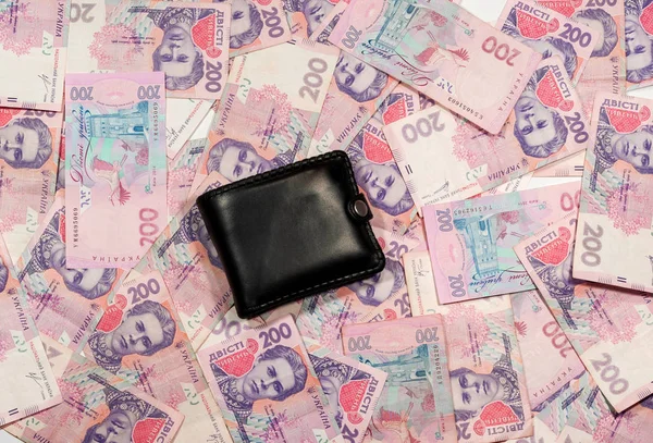 Ukraynalı para hryvnia. Ulusal para birimi. Siyah çanta
