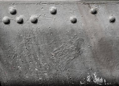 Perçin ile Metalik arka plan boyalı