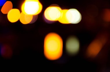 Sarı Altın ışık, çelenk. Bulanık fotoğraf. Kutlama arka plan.