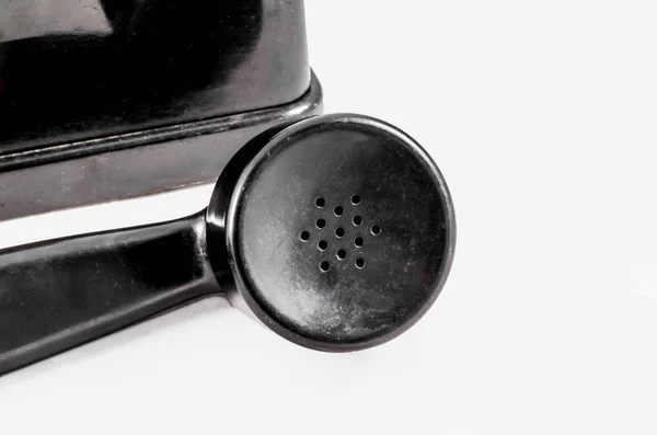 Zwarte zaktelefoon van oude vintage telefoon — Stockfoto