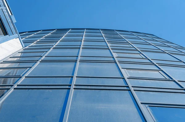 Edifício Escritório Moderno Vidro Azul — Fotografia de Stock