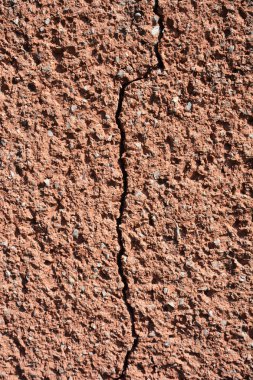 Beton duvarlar çatlama. Kırık duvar. 