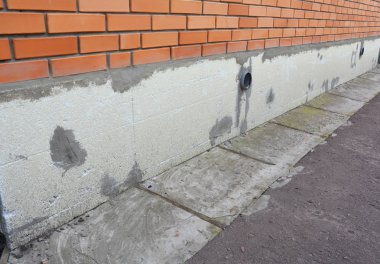 Vakfı ev duvar yalıtım Strafor ile enerji tasarrufu.