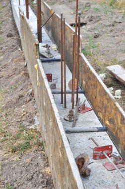 Beton Vakfı. Ahşap döşeme ile Vakfı.