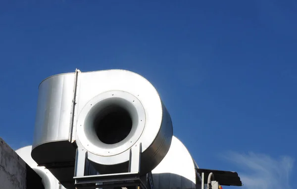 Industrial air conditioning and ventilation systems. Ventilation systems close up. — Stock Photo, Image