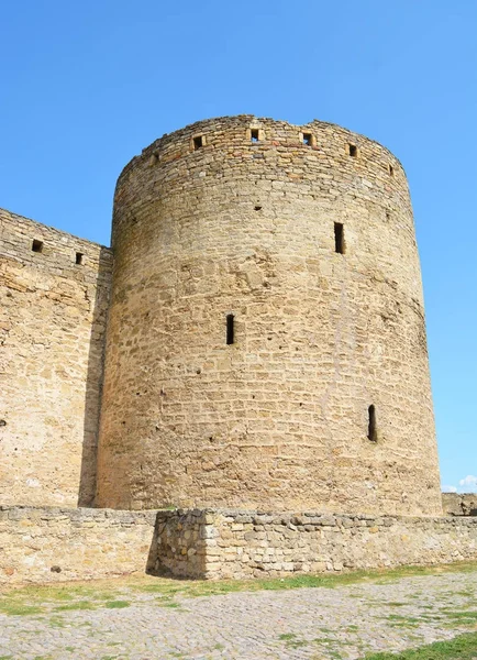 Castillo Bilhorod-Dnistrovskyi o fortaleza Akkerman monumento arquitectónico de los siglos XIII-XIV en Ucrania —  Fotos de Stock