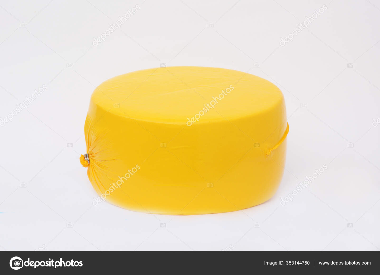 Download Cheese Head Yellow Vacuum Package Cheese Wheel Isolated White Background Stock Photo Image By C Thefutureis 353144750