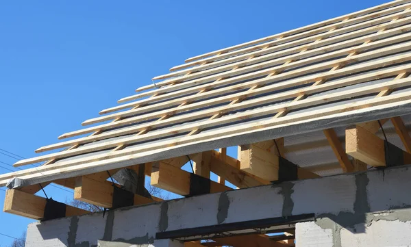 Roofing Construction Wooden Framework — Stock Photo, Image