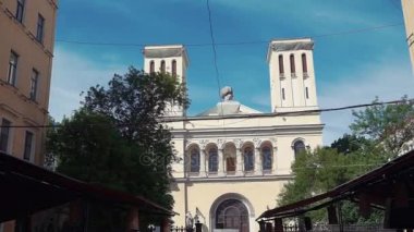 Saint Petersburg, Rusya - 19 Temmuz 2016: Görünüm Lutheran Kilisesi Saint Peter ve Aziz Paul, Saint Petersburg.