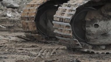 Caterpillar parça kir site oluşturma, sürme buiding makine