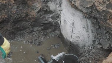 Beton odası kuyu halka içinde beated olmanın parçası