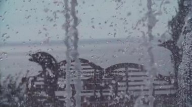 Luxorious resort bölgede esen güçlü çeşme su jetleri