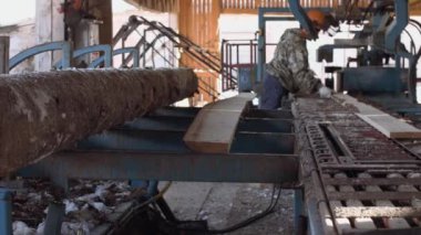 Endüstriyel testere, kereste, kereste kesme marangoz çalışır