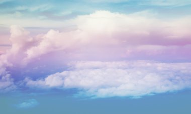 Bbeautiful renkli bulutlu gökyüzü arka plan kavramı ile ilgili fikir. Uçak penceresinden görüntülemek