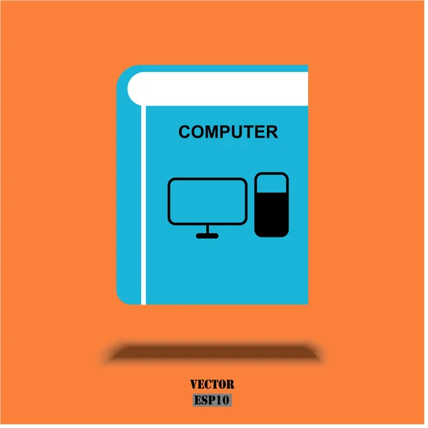 Conjunto de ícono de libro de curso sobre fondo blanco. Diseño del concepto de educación vectorial . — Vector de stock