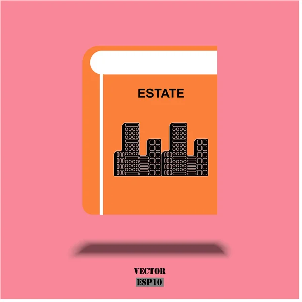 Conjunto de ícono de libro de curso sobre fondo blanco. Diseño del concepto de educación vectorial . — Vector de stock