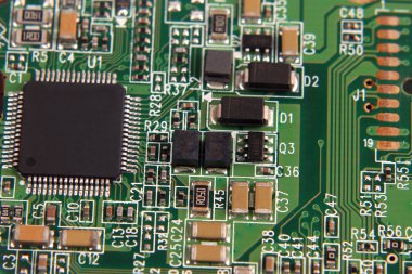 paneli closeup elektronik bileşenler
