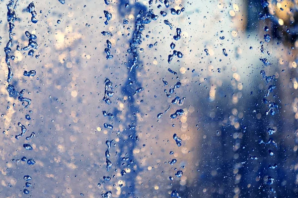 Капли голубой воды тумана — стоковое фото