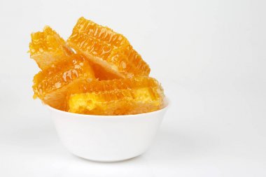 Beyaz arka plan üzerinde petek