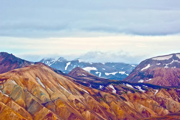 Paisagem de montanha bonita e colorida em Landmannalaugar, Ic — Fotografia de Stock