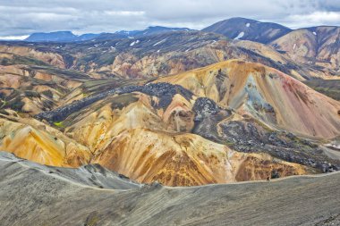 Landmannalaugar, Ic güzel ve renkli dağ manzara