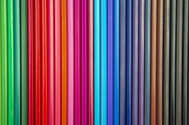 Çizim için renkli kalemler. Doku ve arka plan. Eğitim a