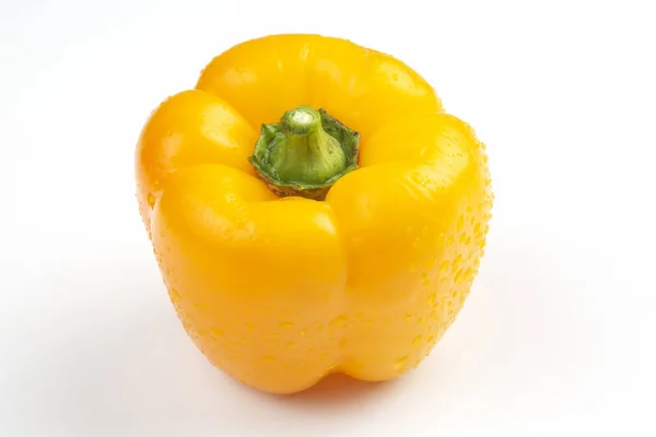 Yellow sweet pepper on a white background — Stock Photo, Image