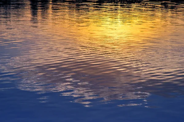 Reflet Des Lumières Ville Nocturne Dans Rivière — Photo