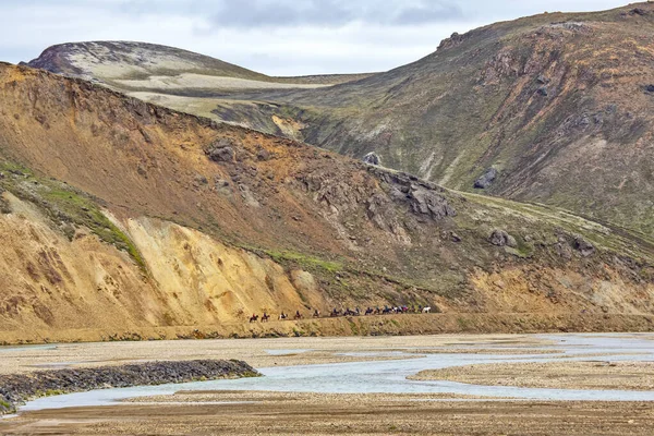 Montagnes Colorées Paysage Volcanique Landmannalaugar Islandais — Photo