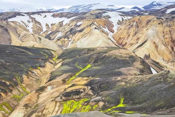 Montanhas Coloridas Paisagem Vulcânica Landmannalaugar Islândia — Fotografia de Stock