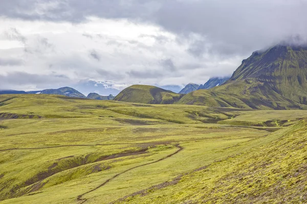 Montanhas Coloridas Paisagem Vulcânica Landmannalaugar Islândia — Fotografia de Stock