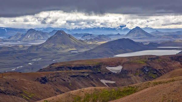 Montanhas Coloridas Paisagem Vulcânica Landmannalaugar Islândia — Fotografia de Stock