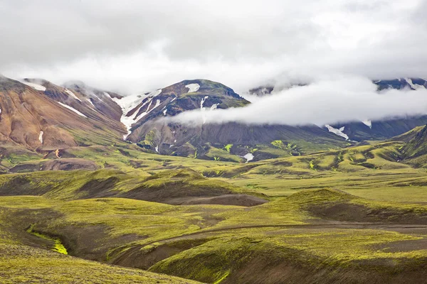 Montanhas Coloridas Paisagem Vulcânica Landmannalaugar Islândia — Fotografia de Stock