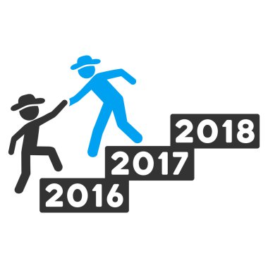 2017 iş eğitim düz vektör simgesi