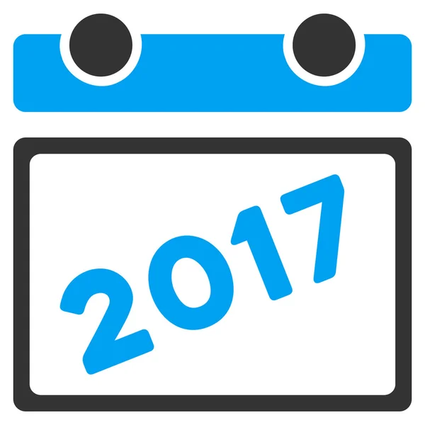 2017 カレンダー フラット ベクトル アイコン — ストックベクタ