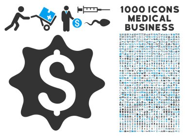 Tıbbi iş 1000 ile para ödülü simge simgeler